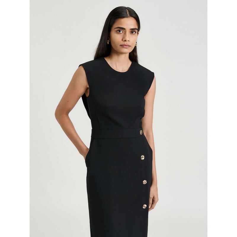 Veronika Maine Stretch Crepe Pencil Dress image number 3
